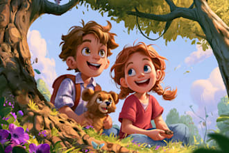 child book illustration, picture book illustration