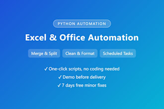 automate your excel and office tasks with a python script