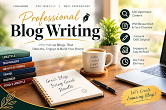 write engaging blog posts and articles in english