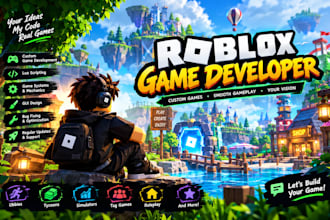 do roblox full game creation, roblox game developer, roblox developer, vfx, gui