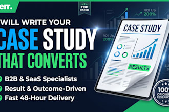 write a case study featuring evidence based results