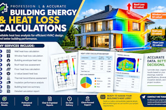 do wall heat loss calculation and building envelope heat loss, window heat loss