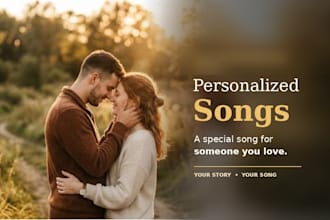 create a personalized acoustic pop song for your special someone as a gift