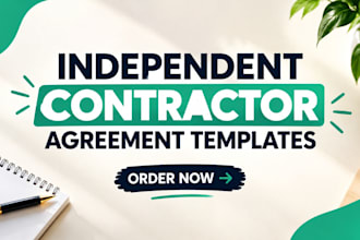 format independent contractor agreement templates professionally
