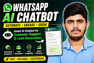 build an ai whatsapp chatbot for customer support and lead generation