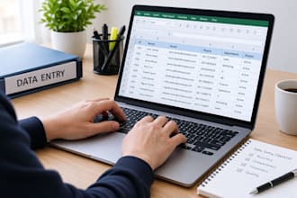 do your data entry in microsoft excel for your business