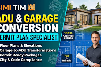 design adu and garage conversion architectural plans for permits