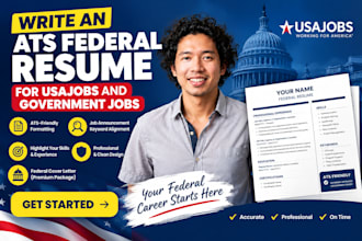 write an ats federal resume for usajobs and government jobs