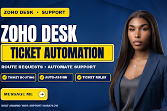set up zoho desk with ticket automation