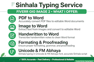 do fast sinhala typing and data entry in sinhala