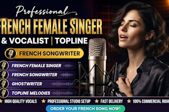 be your female singer french singer vocalist songwriter for french songs topline