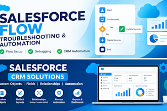 build and troubleshoot salesforce flows and CRM automation