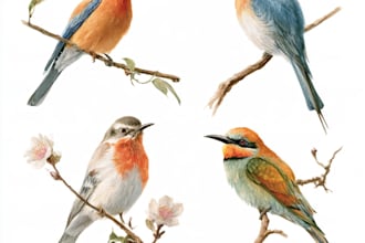draw birds or animals in scientific illustration digitally