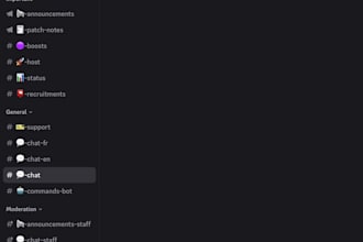 create a discord server for what you need