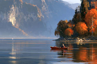 design a landscape illustration