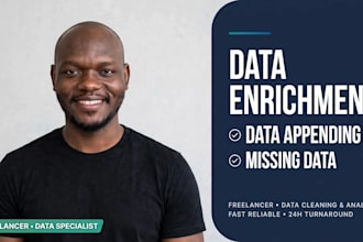 do data enrichment, data appending and missing data collection