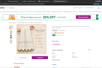 do meesho shopify listings and excel data entry