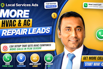 set up google lsa for hvac and ac repair companies