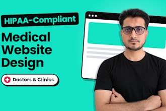 design a hipaa compliant healthcare, clinic, doctor, telehealth website
