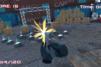 develop a VR game or immersive experience in unity