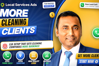 set up google lsa for house cleaning and maid services