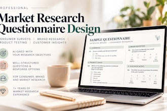 design a professional market research questionnaire