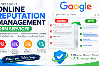 do online reputation management, ORM, services to suppress negative links
