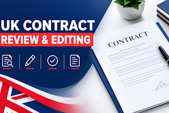 review and edit UK contracts for clarity and consistency