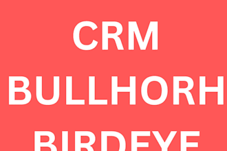 setup crm , zoho , gohighlevel , hubspot