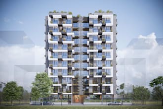 create 3d building modeling and rendering for your architectural project