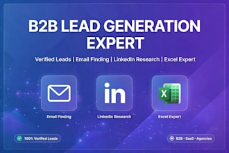 b2b lead generation verified email linkedin