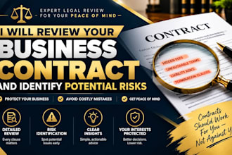 review your business contract and identify potential risks