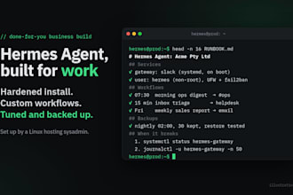 install and harden hermes ai agent on your vps with backups and workflows