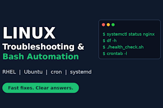 fix linux server issues and automate tasks with bash scripts