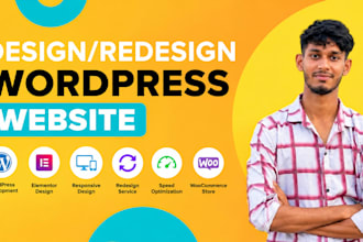 build professional responsive word press website using element or
