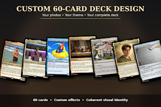 create a custom commander deck with your photos and ideas