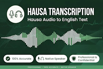 transcribe hausa audio to english accurately