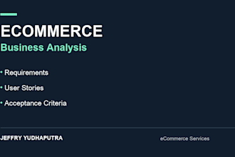 write ecommerce requirements and user stories