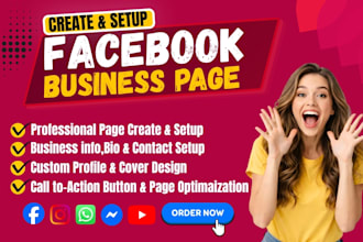 create, setup, and optimize a professional facebook  page