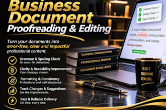 proofread and edit your business documents and reports