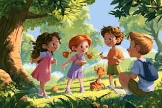 children book illustration and children book illustration