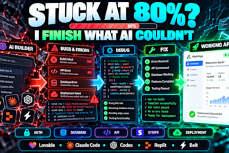 fix and finish your ai coded or vibe coded app