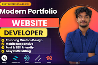 build a modern portfolio website for your personal brand