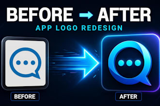 redesign your mobile app logo for android and ios