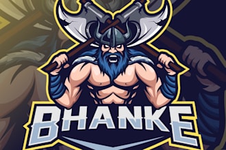 design modern gorgeous viking logo