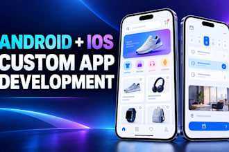build mobile apps for android and ios with backend