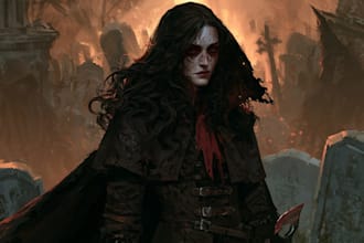 do horror character art and horror character