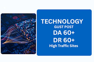publish a technology guest post with tech backlinks
