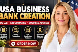 create USA business bank account, USA bank for llc owners, USA bank creation