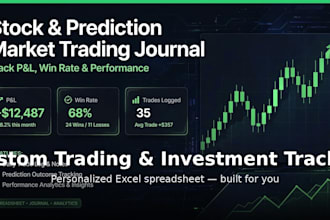 build a custom trading and investment tracker spreadsheet